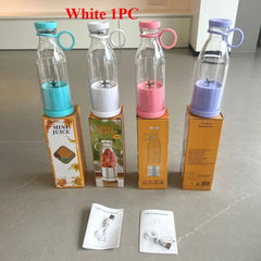 Electric Juicer Cup 6 Blades Blender Milkshake Machine USB Portable Fruit Milk Mixing Tool Mini Fresh Juice Blender Kitchen