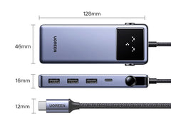 UGREEN Uno USB C HUB Type-C to 4K60Hz 2K120Hz HDMI 1000Mbps RJ45 PD100W USB-A/C 3.0 Splitter for Laptop MacBook HP Dell Docking