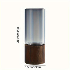 Light Luxury Simple Retro Vase Decoration Creative Primary Color Glass Water Nourishing Vase Living Room Table Decor