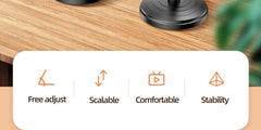 360° Rotatable Weighted Anti -Slip Base Desktop Desk Lazy Foldable Adjustable Flexible Arm Universal Holder For iPhone Samsung