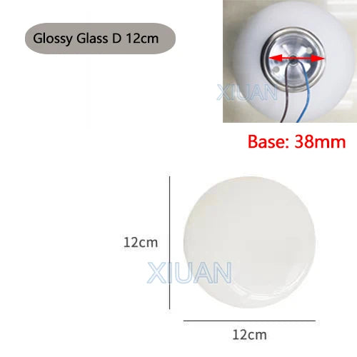 New Concealed Base Glass Wall Lamps French Bauhaus Milky White Round Ball Wall Light for Bedside Living Room Bathroom Mirror Dec