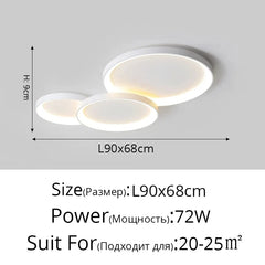 Creative Mango Living Room Lights Modern LED Ceiling Lamp Remote Dimming Bedroom Children's Study Home Decor Ceiling Chandelier
