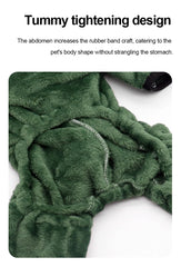 Pet Cat Dog Halloween Dog Clothes for Small Dogs Funny Dinosaur Cosplay Costume Winter Warm Cat Coat Fleece Hoodies Sweater