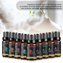 MAYJAM 10ml Aromatic Essential Oil Bubble Gum La Vie Est Belle D-Jadore White Musk Sea Breeze Baby Powder Long-lasting Scents