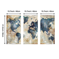 Abstract Wall Art Canvas Prints World Map Paintings For Living Room Wall Artwork Bedroom Posters and Pictures For Home Decor