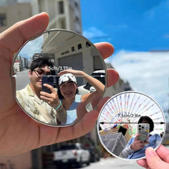 Mini Round Selfie Mirror Set Portable Wide Angle Convex Spherical Mirror 7.5cm 9.5cm For Vlogging iPhone Samsung Smartphones