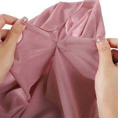 Premium Chiffon Hijab With Bulit-in Magnets Solid Color Easy To Wear Shawl Wrap With Undercap For Muslim Women
