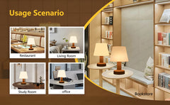 LED Table Lamp Touch Sensor Rechargeable Desktop Night Light Wireless Reading Lamp For Restaurant Hotel Bar Bedroom Decor Light
