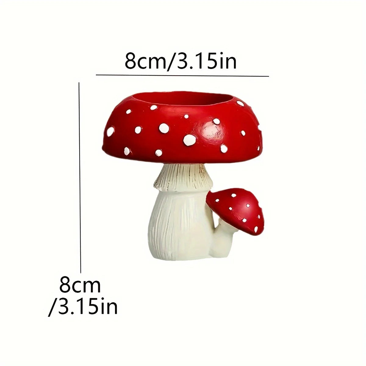1pc Simulation Small Mushroom Home Decoration Mushroom Candle Holder Mushroom Tea Candle Candle Holder Craft Ornament