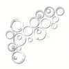 6/24PCS Acrylic Circle Mirror Wall Stickers Removable Round Dots Mirror Wall Decals DIY Home Decor Mirror Art