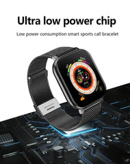 G.LWear New Women's Smart Watch Bluetooth Call Fitness Tracker Heart Rate Monitor Alarm Clock Outdoor Sports Men's Smartwatch