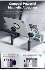 Magnetic Mini Tripod for Phone Tablet Foldable Desk Magnetic Phone Stand Detachable Cell Phone Tripod Hands Free Holder For Vlog