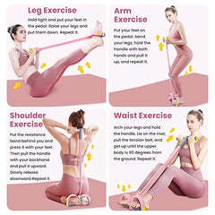 4/5pcs A Yoga Fitness Set-Includes Foot Stretchers, Leg Beauty Clips, Jump Rope, Yoga Rings, 8-shaped Stretchers, Resistance
