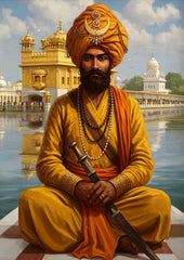 Khalsa Sikh Bold Warrior Retro Religion Poster Print Wall Art Pictures Canvas Painting Living Room Bedroom Home Decor Gift