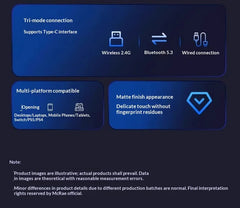 MCHOSE V9 Pro Headset with Microphone Three Mode Bluetooth Wireless Computer PC Gamer Headphones Accessories V9 Pro MCHOSE