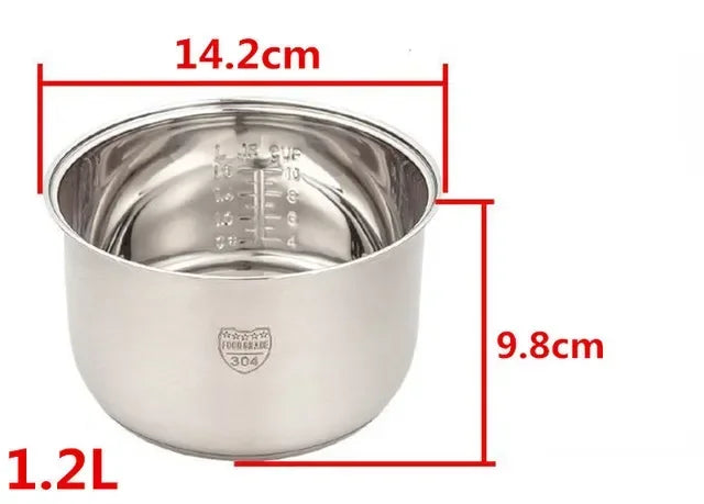 304 stainless steel rice cooker inner container Non stick Cooking Pot Replacement Accessories kitchen food Rice Cooker liner Kitchen Tools, Cooking Utensils