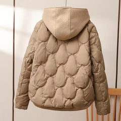 Korean Style Women’s Cropped Puffer Coat – Winter Casual Jacket