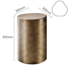 italian design antique graphite steel coffee table silver gold metal side table for Living Room Furniture
