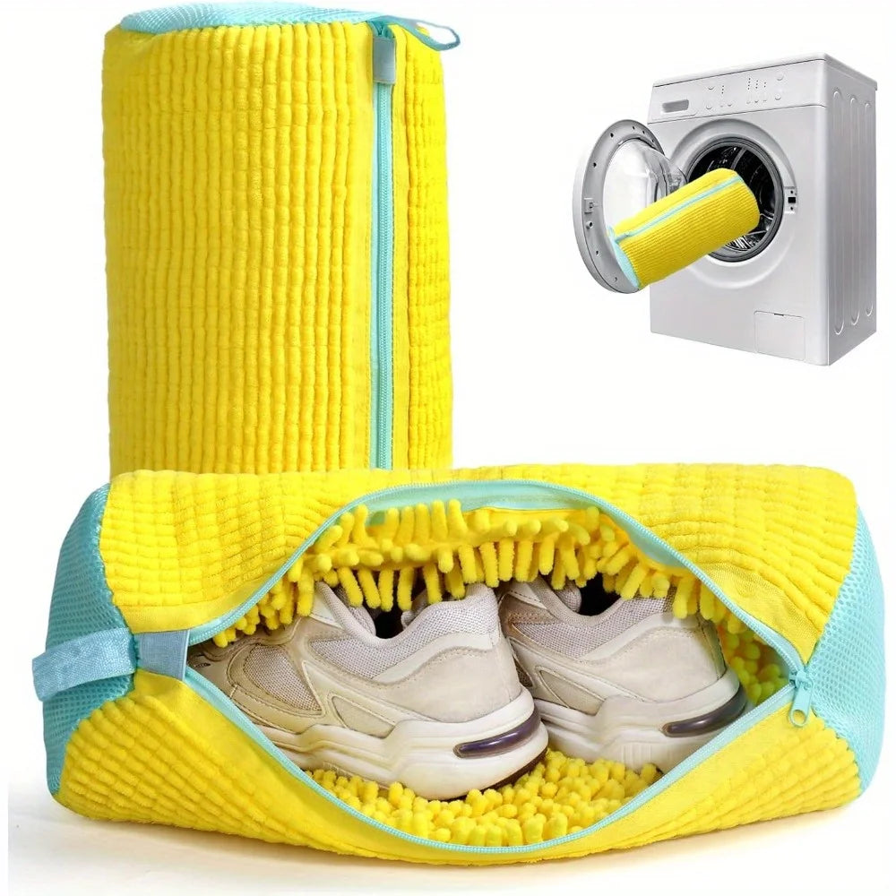 Durable Shoe Washing Bag – Zippered Laundry Protector