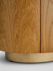 Modern Wooden Nightstand with 2 Drawers for Bedroom