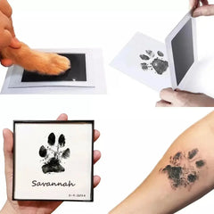 Paw Print Clean Touch Ink Pad, Dog Or Cat Pet Owner Keepsake, DIY Inkless Nose and Pawprint Impression Making Kit Pet Shop, Pet Toys
