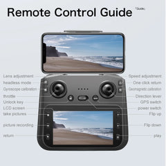 S-X1 MAX GPS Drone with 3-Axis Gimbal 5000m FPV 8K/4K HD Camera with LCD RC Screen 3 Batteries Professional RC Quadcopter Gifts