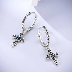 925 Sterling Silver Earrings Rings Necklaces Bracelets For Woman Cross Christianity Drop Earring Fit Charms DIY Fine Jewelry