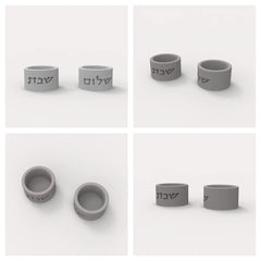 Silicone Mold For Shabbat Candle Holders Set,Handmade Concrete  Jewish Tealight Holders | Shabbat Candlesticks Gift Molds