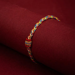 1pcs Handmade Braided Bracelet Colorful Thread Good Luck Charm Rope Bracelet For Women Men Knots Red Rope Woven Bracelets Gift