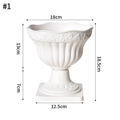 Nordic Vase Imitation Ceramic Flower Bottle Decorative Flowerpot Flower Arranging Ornament Plastic Home Pot Wedding decor
