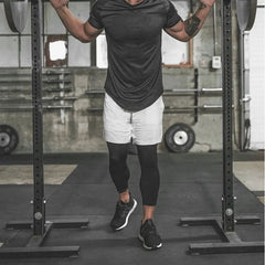 2 in 1 Compression Pants Mens basketball shorts Leggings sport Running Shorts High Elastic Dry Fit Training Tights Jogging Pants