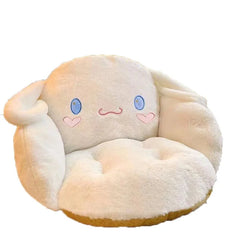 Home Decor Kawaii Cinnamoroll Big Size Cute Plush Half Surrounded Black Kuromi Cushion Backrest Dormitory Office Non-Slip Chair Cushion