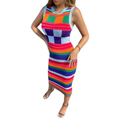 Women’s Christmas Slim Fit Knitted Sweater Dress