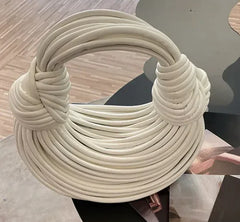 Ladies2025New Luxury Designer Handbags Hand-woven Noodle Bag Knot Bag silver Dinner Bag