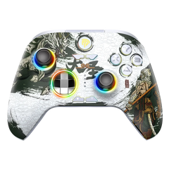 EasySMX X15 Wireless Gamepad Bluetooth Gaming Controller Compatible with PC/NS/TV/Phone/Steam RGB Hall Effect Black Myth Wukong