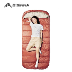 BISINNA Large 3-Season Camping Sleeping Bag – Lightweight & Widened