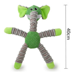 Indestructible Large Dog Sound Squeaky Toys Animals Shape Pet Soft Plush Chew Molar Training Toy Puppy Bite Teeth Dental Toys Pet Shop