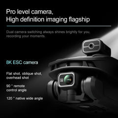 V168 MAX GPS Drone Professional 8K Camera Aerial FPV Brushless Avoiding Obstacle with Large Screen Remote Control Folding Drones