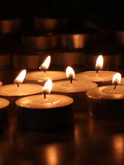 50pcs gift box candlelight small candles create a festive atmosphere. Small candlesticks, smokeless and odorless