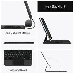Magic Keyboard for iPad Pro 11 13 M5 Case for iPad Air 11 13 Inch M4 2026 M3 M2 Funda iPad 10th Gen 11th A16 Air 5 4 Smart Cover