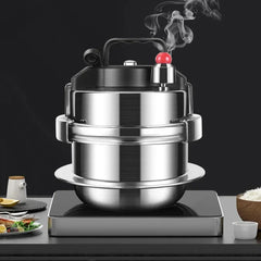 0.8-2L Outdoor Camping Small Pressure Cooker 304 Stainless Steel Portable Rice Cooker for Kitchen Tools, Cooking Utensils