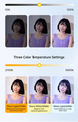 Portable LED Selfie Fill Light Photography Adjustable Brightness Mobile Led Light Clip For Phone Laptop Tablet Meeting Make Up