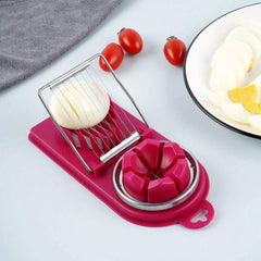 Multifunctional PP Base egg cutter 2-in-1 stainless steel wire pull egg cutter for hanging high-quality Kitchen Tools, Kitchen Accessories