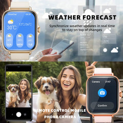 1.83'' Waterproof Smart Watch with Message Answer Call Sleep Monitoring Sports Pedometer Information Alerts For iPhone Android