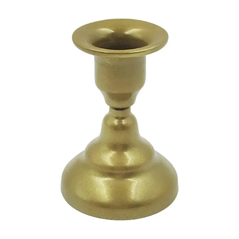 Candle Holder Rust-proof Simple Style Retro Appearance Decorative Iron Candle Display Stand Dining Table Ornament Home Supplies