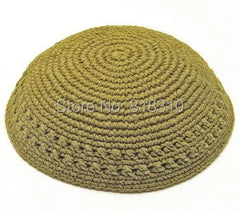 16/17cm HANDMADE KNITTED YARMULKE KIPPAH