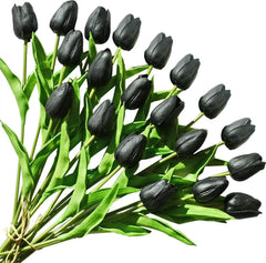 3/5PCS Artificial Flowers Real Touch Tulip Scrapbooking Vases Home Decor Wedding Garden Rose Arch Garland  Mother's Day Bouquets Home Decor, Plants & flowers
