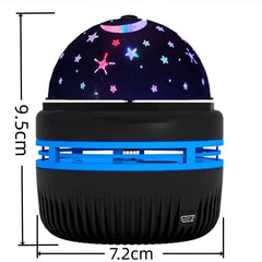 AITHEA Rotate  Multicolor USB Projector Light Night Light for Home Bedroom Party Decor Disco Light Kids Decoration Christmas