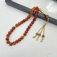 10mm 33PCS Glass Tasbih Islamic Prayer Beads Bracelet for Women