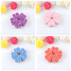9Pcs Scented Aromatic Candle Smokeless Light Tea Wax Candles Gift Heart-Shape Wedding Festival Party Home Decoration Supplies